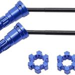 2 個金属フロントリアドライブシャフト CVD トラクサス X-Maxx XMAXX 6S 8S 1/5 RC モンスタートラック用